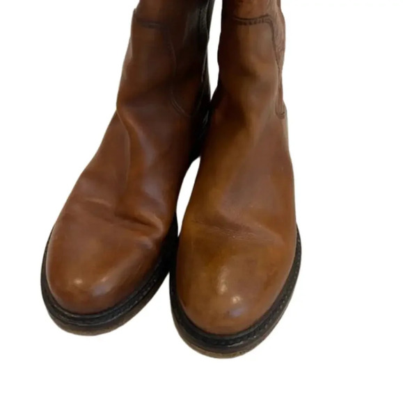 Boemos Brown Chestnut Genuine Leather Riding Boots size 37 / 6.5 - 7 - Picture 3 of 10
